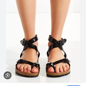 Birkenstock Black Sandals with Adjustable Straps